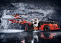 A Sandvik underground mining machine or drill rig