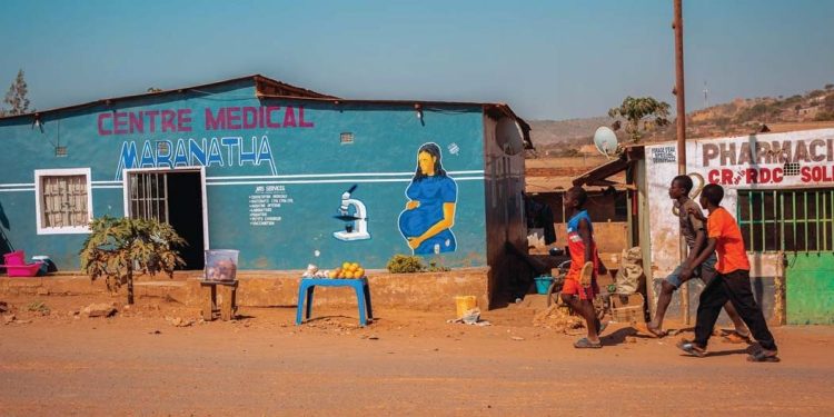 Medical centre in Fungurume, Democratic Republic of Congo, near the Tenke Fungurume Mining operation
