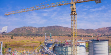 Freda Rebecca Mine infrastructure in Bindura, Zimbabwe.