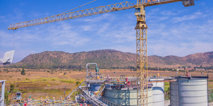 Freda Rebecca Mine infrastructure in Bindura, Zimbabwe.