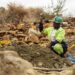 A woman miner works at an artisanal and small-scale mining site.