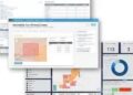 Computerised mining cadastre interface showing maps, tables and charts.