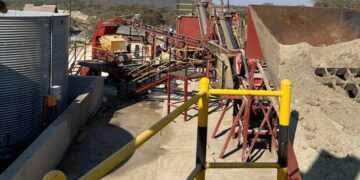 The Hillside gold processing plant in Zimbabwe, where Kavango Resources has started commissioning a 50-tonne-per-day processing facility.