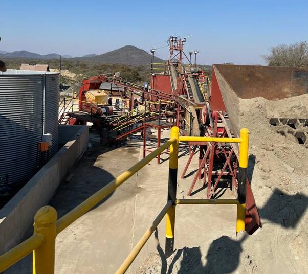 The Hillside gold processing plant in Zimbabwe, where Kavango Resources has started commissioning a 50-tonne-per-day processing facility.