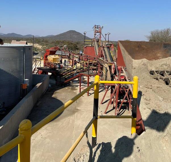 The Hillside gold processing plant in Zimbabwe, where Kavango Resources has started commissioning a 50-tonne-per-day processing facility.