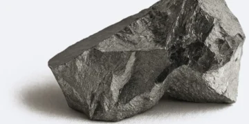 A raw platinum group metal ore specimen