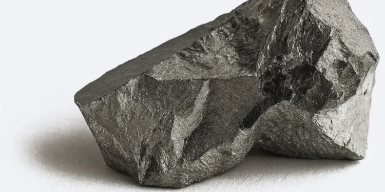 A raw platinum group metal ore specimen