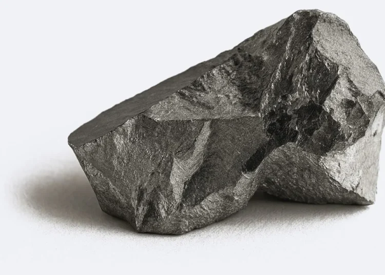 A raw platinum group metal ore specimen