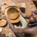 Artisanal gold miners work at a mine site in Makaha, Mudzi.