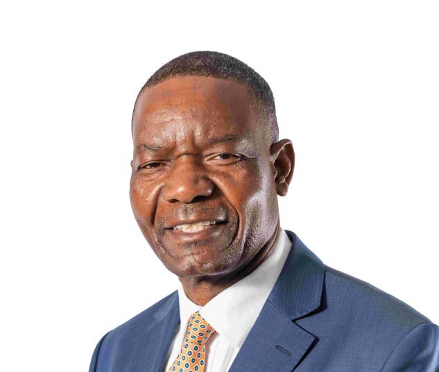 Alexander Mhembere, chief executive of Zimplats Holdings, in a blue suit and patterned tie